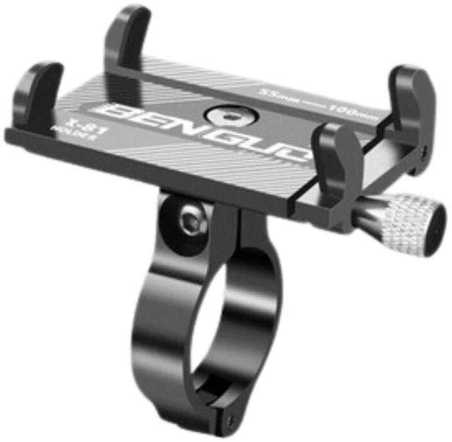 Main image of Aluminum Motorcycle Bike Bicycle Holder Mount Handlebar For Cell Phone GPS US - Silver