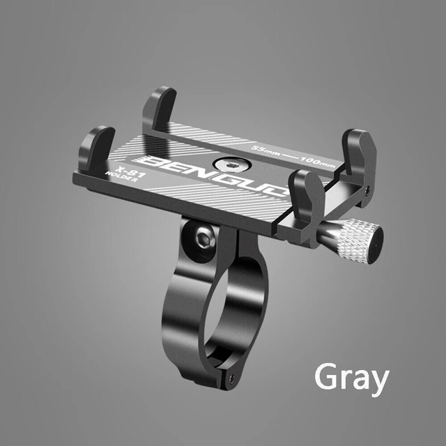 Alt view image 2 of 7 - Aluminum Motorcycle Bike Bicycle Holder Mount Handlebar For Cell Phone GPS US - Silver