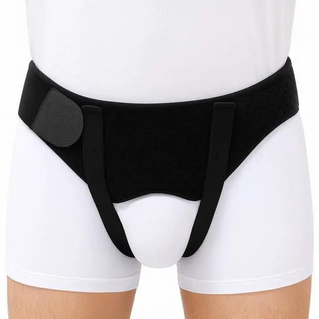 Main image of Hernia Support Belt Men Truss For Inguinal With 2 Removable Compression Pads US - M