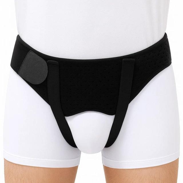 Main image of Hernia Support Belt Men Truss For Inguinal With 2 Removable Compression Pads US - XL