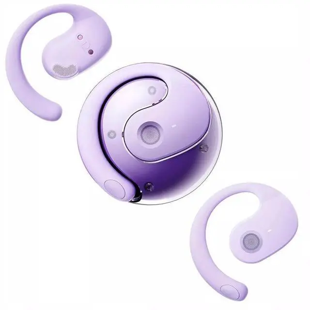 Alt view image 7 of 7 - Translator Earbuds 150 Languages Real Time Translation Bluetooth 5.4 Headset US - Purple