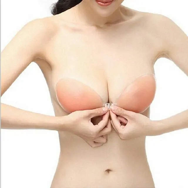 Main image of Silicone Self-Adhesive Stick On Gel Push Up Strapless Backless Invisible Bras US - A