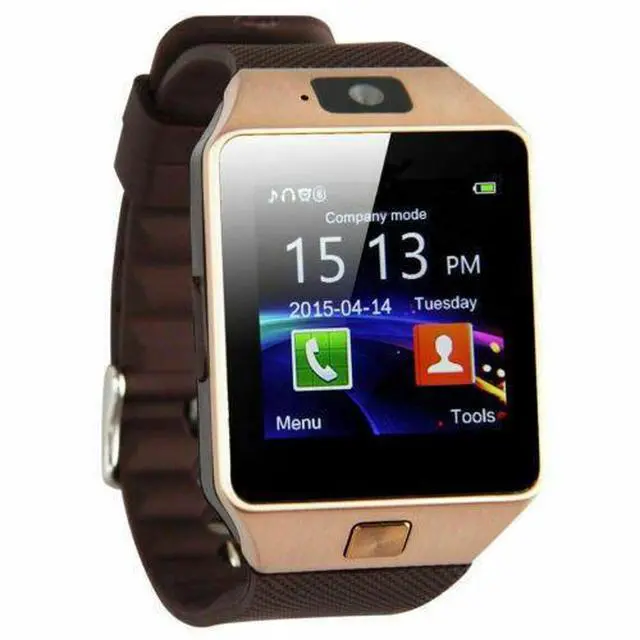Alt view image 2 of 7 - Bluetooth Smart Watch w/Camera Waterproof Phone Mate For Android Samsung iPhone - Gold