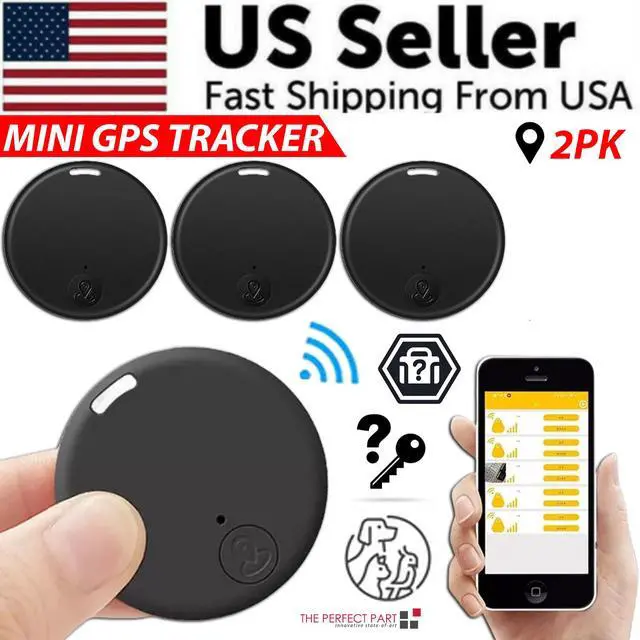 Alt view image 2 of 7 - Bluetooth Mini GPS Tracking Air Key Tag Child Pet Finder Tracker Location Device - 2 Pack