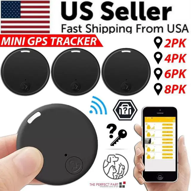 Alt view image 3 of 7 - Bluetooth Mini GPS Tracking Air Key Tag Child Pet Finder Tracker Location Device - 2 Pack