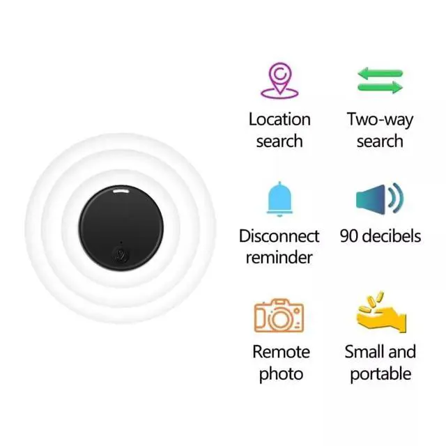 Alt view image 6 of 7 - Bluetooth Mini GPS Tracking Air Key Tag Child Pet Finder Tracker Location Device - 2 Pack