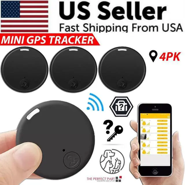 Alt view image 2 of 7 - Bluetooth Mini GPS Tracking Air Key Tag Child Pet Finder Tracker Location Device - 4 Pack