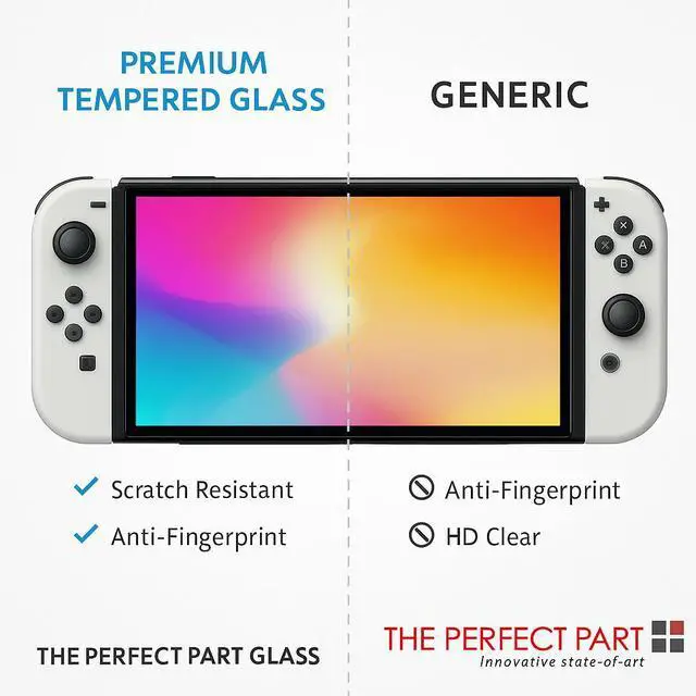 Alt view image 5 of 7 - 2x HD Tempered Glass Screen Protector Guard For Nintendo Switch 2 2025/OLED/Lite - For Nintendo Switch