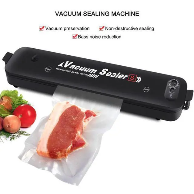 Alt view image 5 of 7 - Vacuum Sealer Machine Food Preservation Storage Saver Automatic With Seal Bag - 50Pcs Vacuum Bags