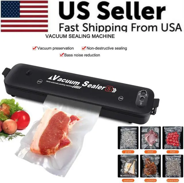 Alt view image 2 of 7 - Vacuum Sealer Machine Food Preservation Storage Saver Automatic With Seal Bag - Vacuum Machine