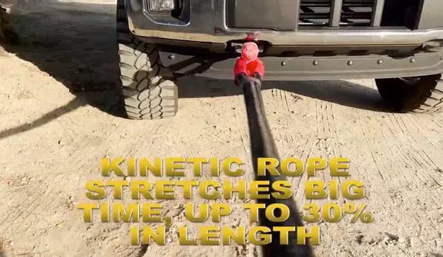 Alt view image 5 of 7 - KEEGAN TOOLS 1.25"x30' Kinetic Energy Recovery Rope 46000 lbs Tow Rope Carry Bag - 7/8" x 20 ft