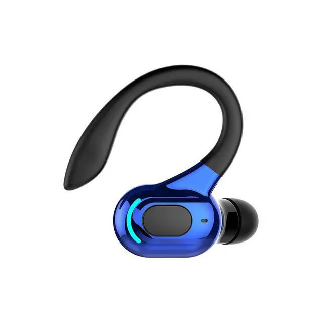 Alt view image 2 of 7 - New Bluetooth 5.1 Headset Wireless Earbuds Earphones Stereo Headphones Ear Hook - Blue