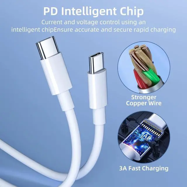 Alt view image 4 of 6 - Braided USB C Type-C Fast Charging Data SYNC Charger Cable Cord 3/6/10FT Lot - 6FT