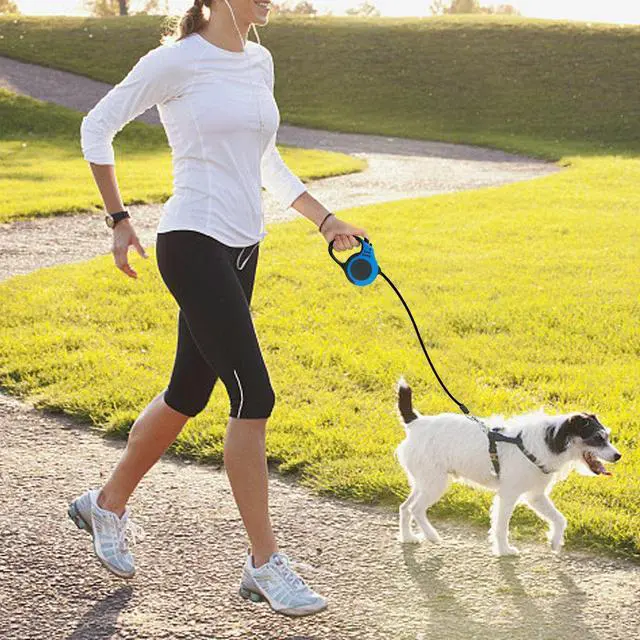 Alt view image 7 of 7 - 16.5FT Automatic Retractable Dog Leash Pet Collar Automatic Walking Lead Free US - Pink