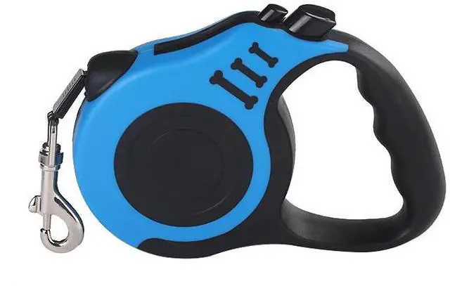 Alt view image 2 of 7 - 16.5FT Automatic Retractable Dog Leash Pet Collar Automatic Walking Lead Free US - Blue