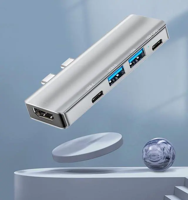 Main image of Multiport USB-C Hub Type C To USB 3.0 4K HDMI Adapter For Macbook Pro / Air USA - 5-in-1
