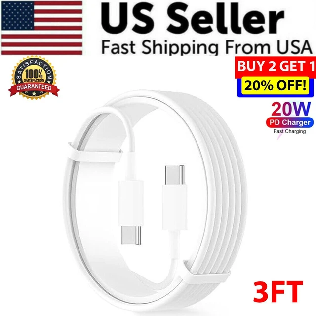 Main image of Braided USB C Type-C Fast Charging Data SYNC Charger Cable Cord 3/6/10FT Lot - 3FT