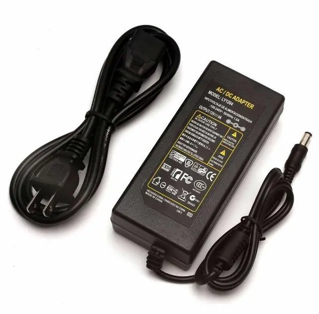 Alt view image 6 of 7 - 12V 1A 2A 3A 5A 6A 8A 10A Power Supply AC to DC Adapter 5050 LED STRIP LIGHT USA - 4A