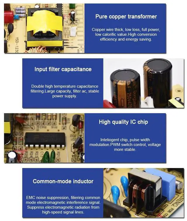 Alt view image 3 of 6 - Switch Power Supply Transformer AC 110V To DC 5V 12V 24V Adapter For LED Strip - 12 V