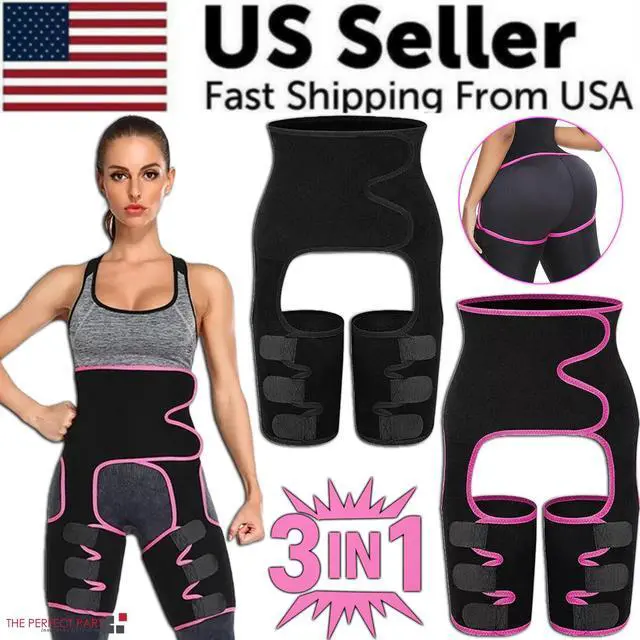 Main image of Waist Trainer 3-in-1 Thigh Slimming Body Shaper Trimmer Butt Lifter Shapewear - L