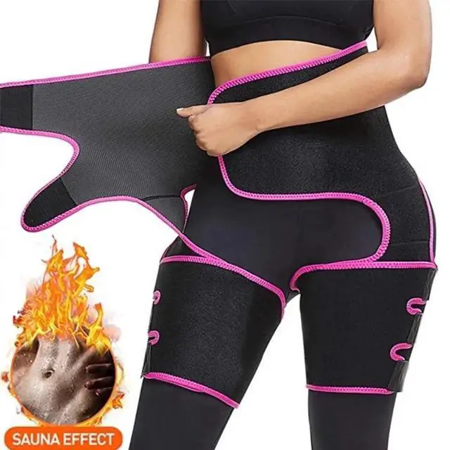 Alt view image 2 of 6 - Waist Trainer 3-in-1 Thigh Slimming Body Shaper Trimmer Butt Lifter Shapewear - L
