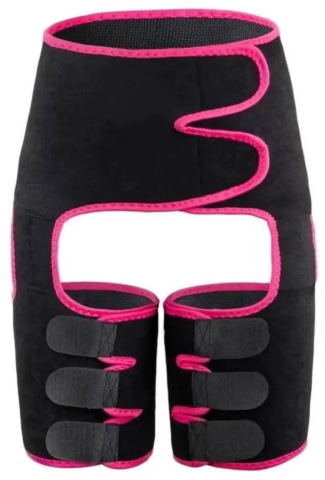 Alt view image 4 of 6 - Waist Trainer 3-in-1 Thigh Slimming Body Shaper Trimmer Butt Lifter Shapewear - L