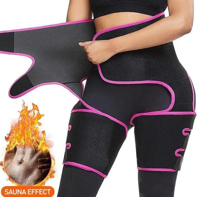 Alt view image 6 of 6 - Waist Trainer 3-in-1 Thigh Slimming Body Shaper Trimmer Butt Lifter Shapewear - L