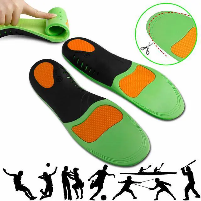 Alt view image 6 of 6 - Orthotic Shoe Insoles Inserts Flat Feet High Arch Support For Plantar Fasciitis - Medium
