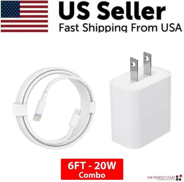 Main image of Super Fast Charger Type C For iPhone 14 13 12 11 Pro Max XS XR 8 7 6 Plus USB-C - 20W Adapter + 6FT Cable