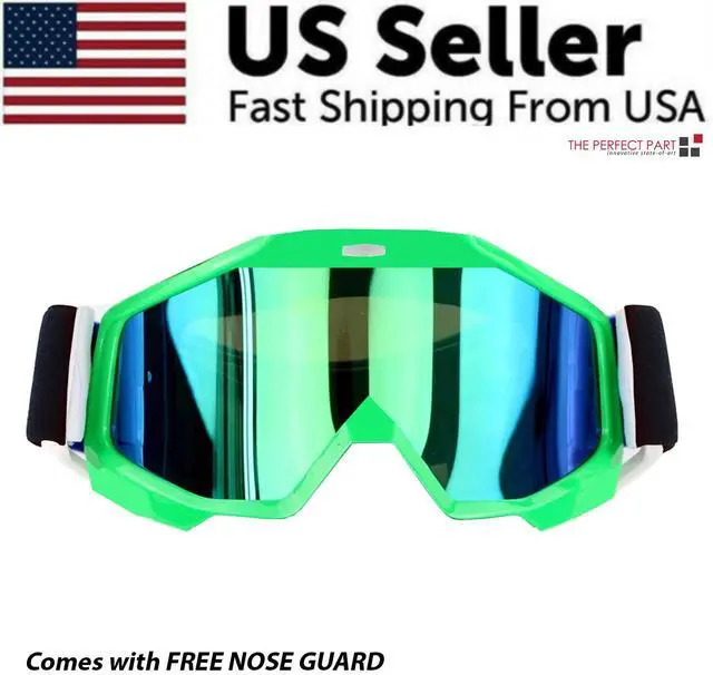 Main image of Motocross Goggles Racing Off-Road Dirt Bike ATV UTV BMX MX XC Motorcycle Eyewear - Green