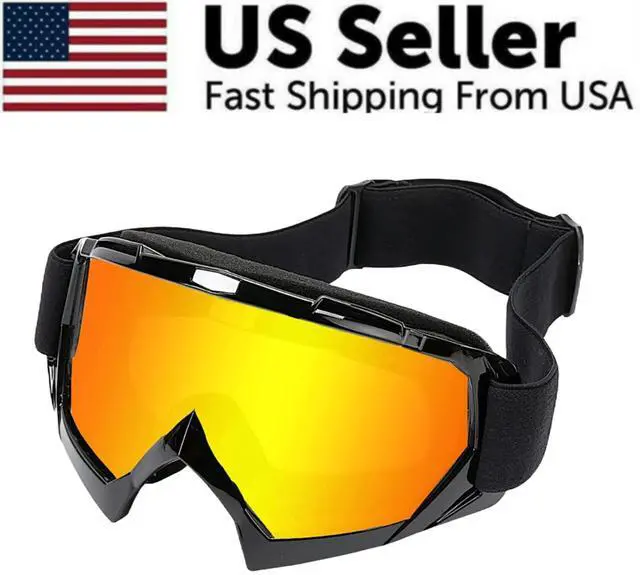 Main image of Motocross Goggles Racing Off-Road Dirt Bike ATV UTV BMX MX XC Motorcycle Eyewear - Black and Yellow