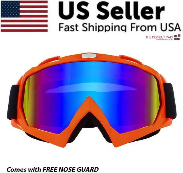 Main image of Motocross Goggles Racing Off-Road Dirt Bike ATV UTV BMX MX XC Motorcycle Eyewear - Orange