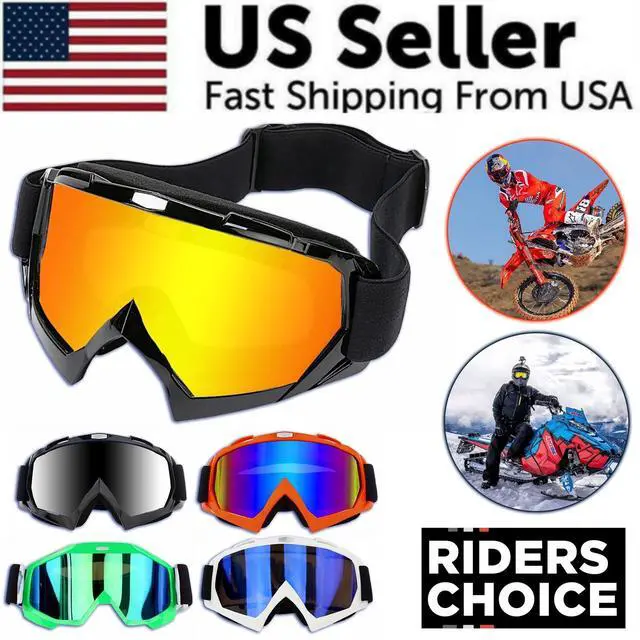 Alt view image 2 of 6 - Motocross Goggles Racing Off-Road Dirt Bike ATV UTV BMX MX XC Motorcycle Eyewear - Green