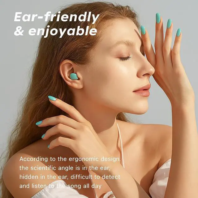 Alt view image 4 of 6 - 2026 NEW Mini Earbuds Invisible Sleep Headphone Bluetooth 5.2 Earphones Wireless - Black