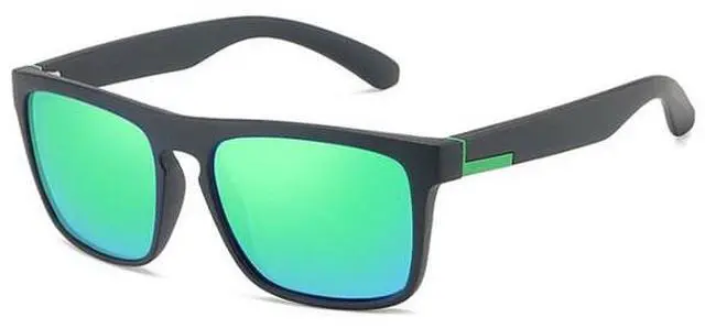 Main image of Square Polarized Sunglasses For Men Women Outdoor Sports Driving Glasses Golfing - Green