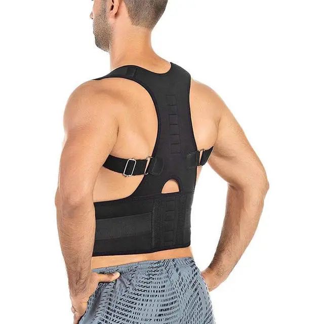 Alt view image 3 of 6 - Posture Corrector Support Magnetic Back Shoulder Brace Belt Band For Men Women - S