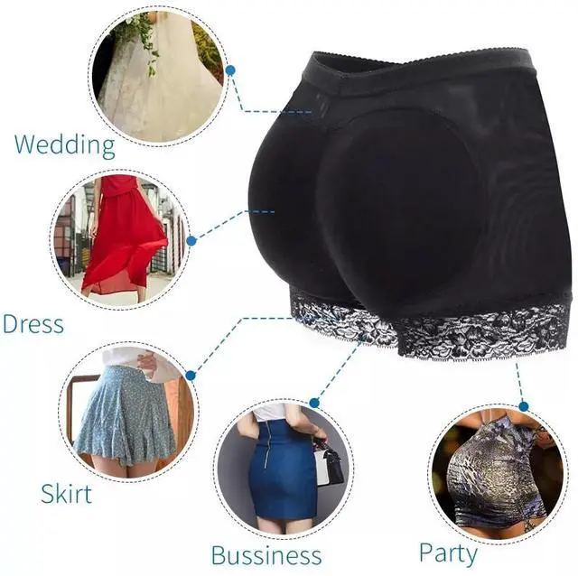 Alt view image 4 of 6 - Booty Shaper Padded Underwear Panty Women's FAKE ASS Butt Lifter & Hip Enhancer - 3XL