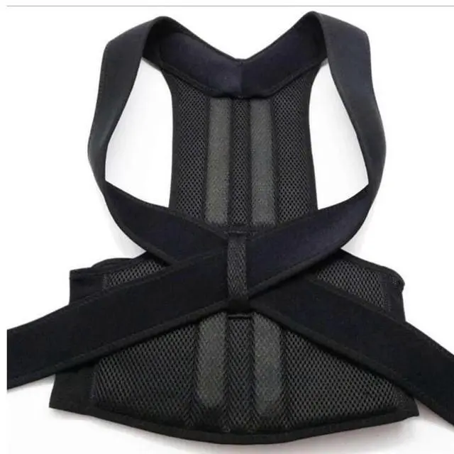 Alt view image 6 of 6 - Adjustable Posture Corrector Low Back Support Shoulder Brace Belt For Men Women - S