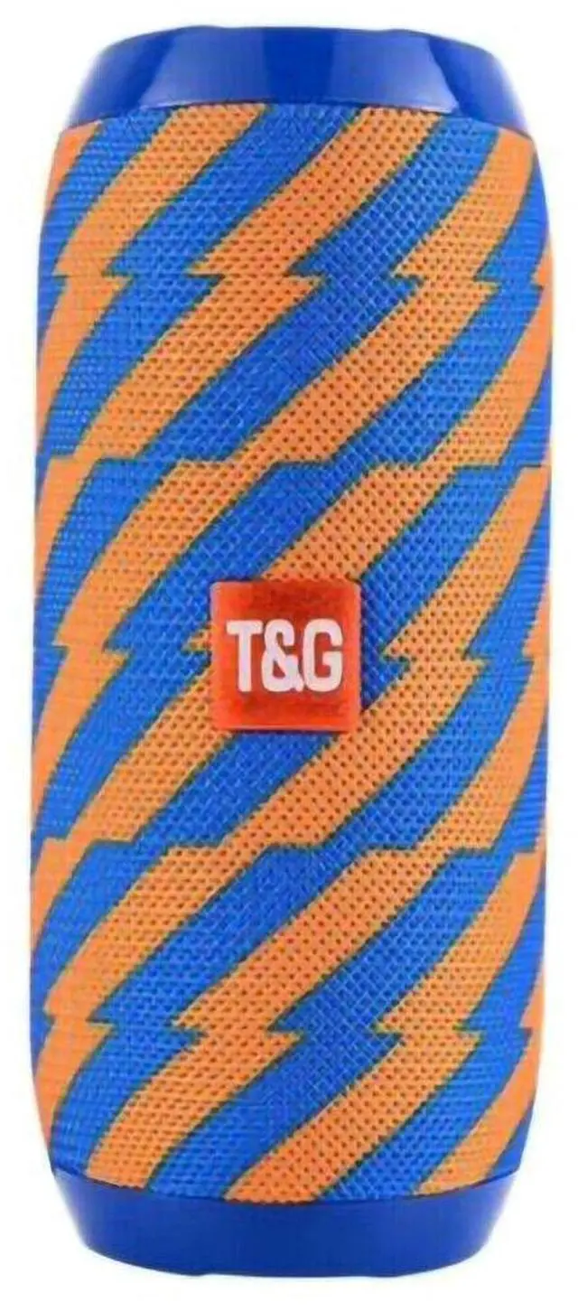 Main image of Bluetooth Speaker Wireless Waterproof Outdoor Stereo Bass USB/TF/FM Radio LOUD - Orange Stripe