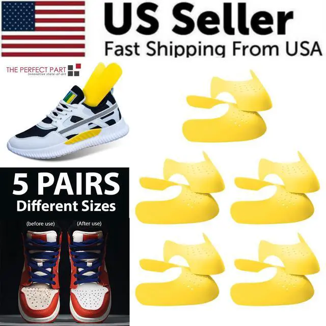 Main image of 5 Pairs Shoe Protector Anti Crease Force Fields Cover Toe Cap Creasing Decreaser - L Men's Shoe Size 7-12