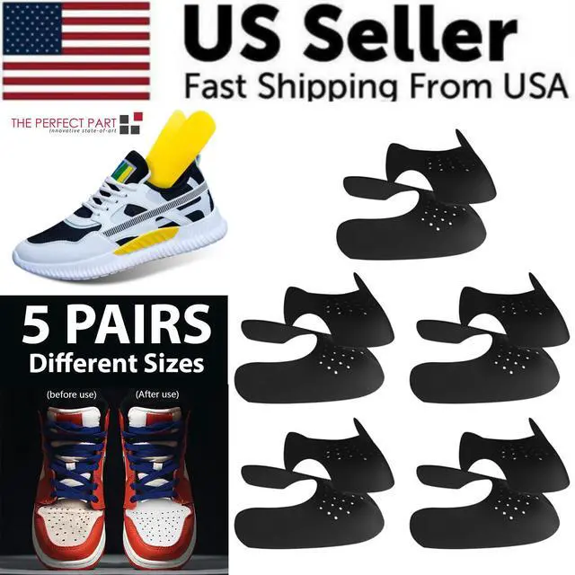 Main image of 5 Pairs Shoe Protector Anti Crease Force Fields Cover Toe Cap Creasing Decreaser - S Women's Shoe Size 5-8