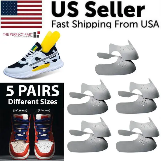 Main image of 5 Pairs Shoe Protector Anti Crease Force Fields Cover Toe Cap Creasing Decreaser - S Women's Shoe Size 5-8