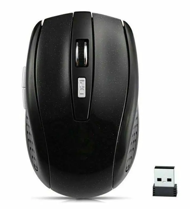 Main image of 2.4GHz Wireless Optical Mouse Mice & USB Receiver For PC Laptop Computer DPI USA - Black