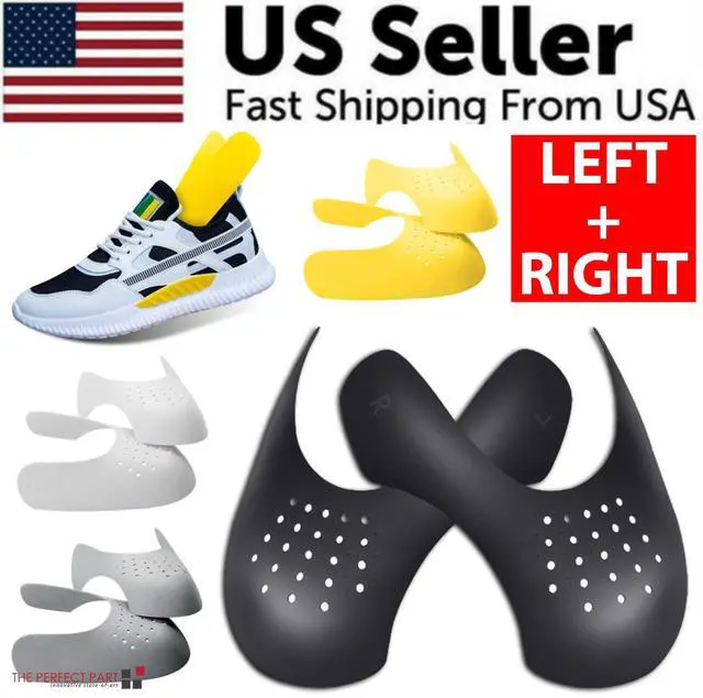 Alt view image 2 of 6 - Pair Sneaker Shoe Anti Crease Protector Decreaser Toe Force Creasing Shoes Cover - S Women's Shoe Size 5-8
