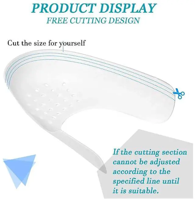 Alt view image 6 of 6 - Pair Sneaker Shoe Anti Crease Protector Decreaser Toe Force Creasing Shoes Cover - S Women's Shoe Size 5-8
