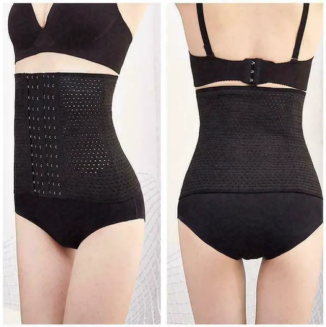 Alt view image 2 of 6 - Corset Waist Trainer Training Shaper Body Shapewear Underbust Cincher Tummy Belt - XL