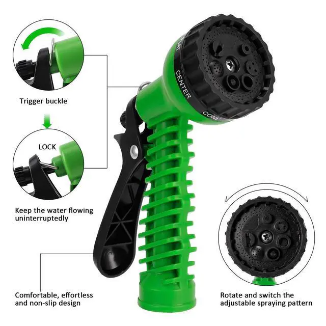 Alt view image 5 of 6 - Expanding Expandable Flexible Garden Water Hose w Spray Nozzle 25, 50, 75, 100FT - 100 ft