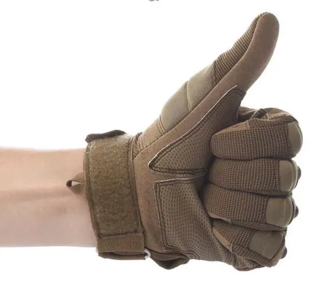 Alt view image 6 of 6 - Tactical Motorcycle Motocross Full Finger Gloves Motorbike Riding Racing Mittens - XL