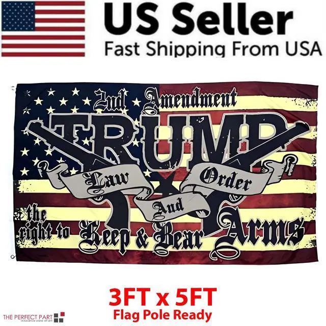 Alt view image 5 of 7 - 3x5' 2024 President Donald Trump Flag Take America Back Save USA Again Banner - #2 President Trump 2024