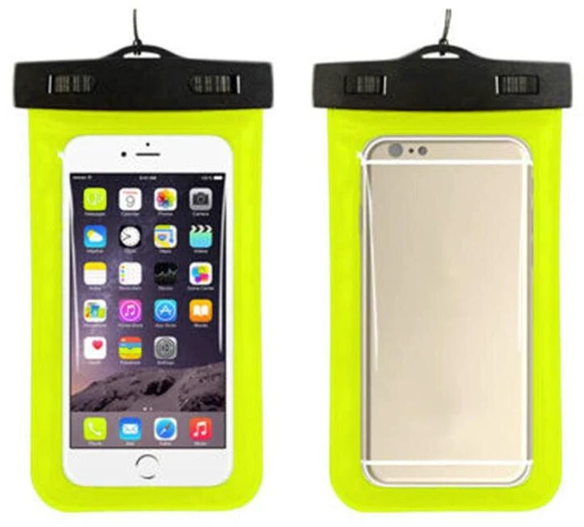 Main image of 3 Pack Waterproof Floating Cell Phone Pouch Dry Bag Case Cover For Phone Samsung - Yellow